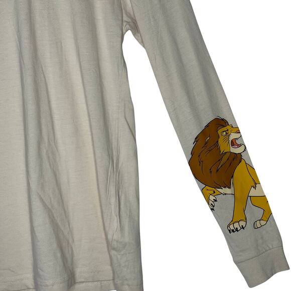 Disney H&M Divided Lion King Simba Cream Long Sleeve Shirt Size XS NWT - Picture 6 of 10